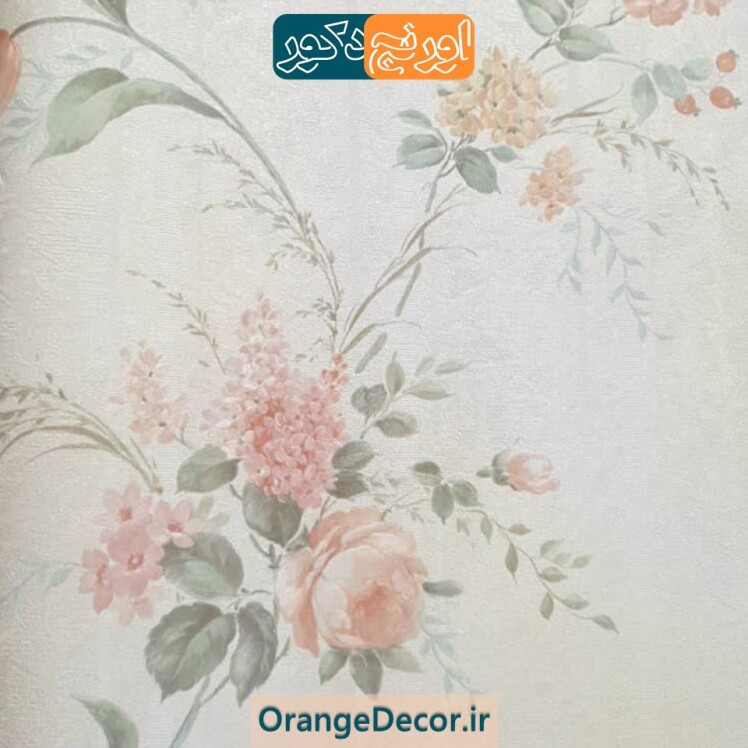 کاغذ دیواری گلدار