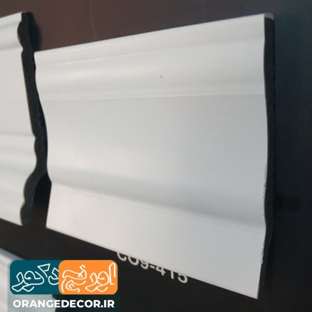 قرنیز پی وی سی سفید