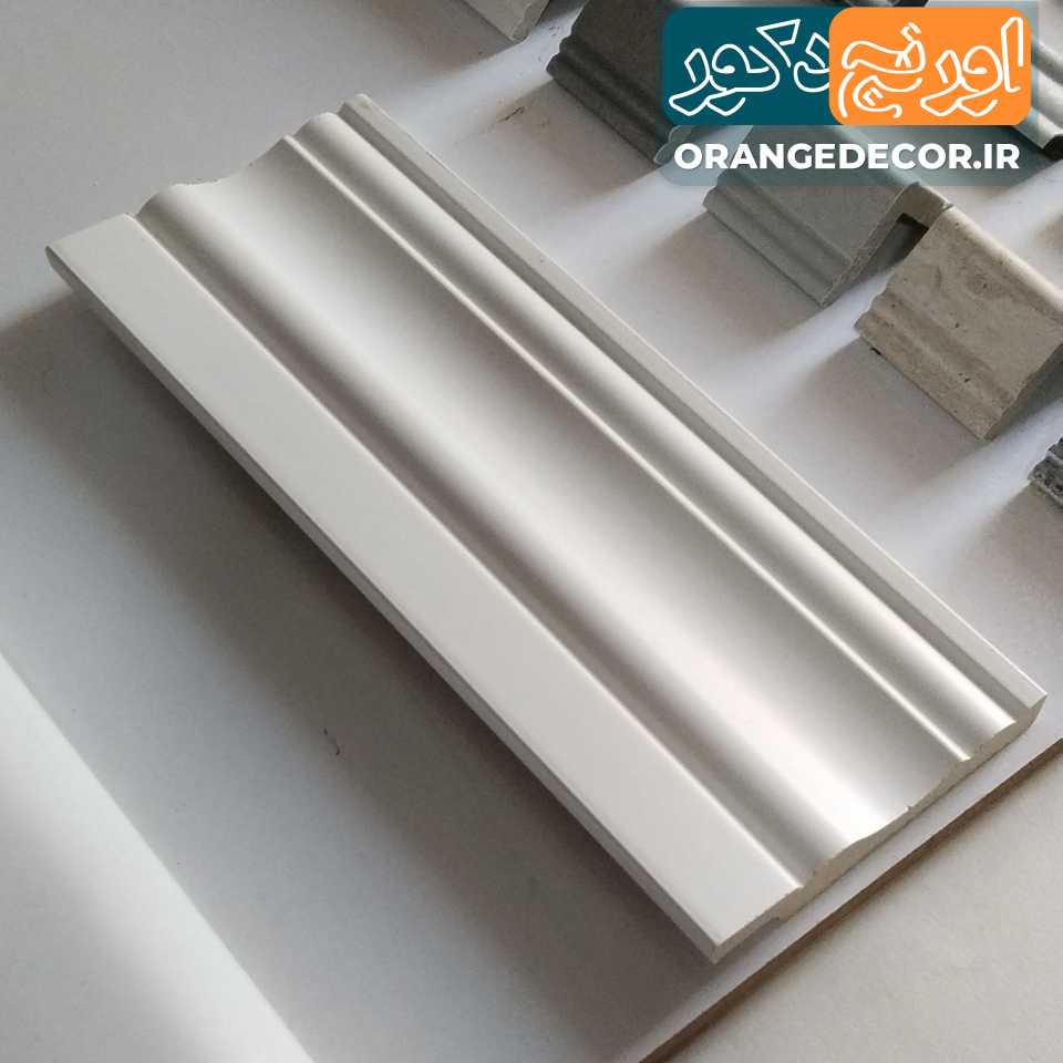  قرنیز پی وی سی سفید 