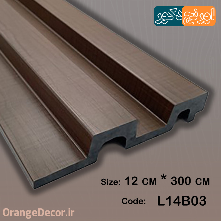 دیوارپوش پی وی سی طرح چوب قهوه ای سوخته 