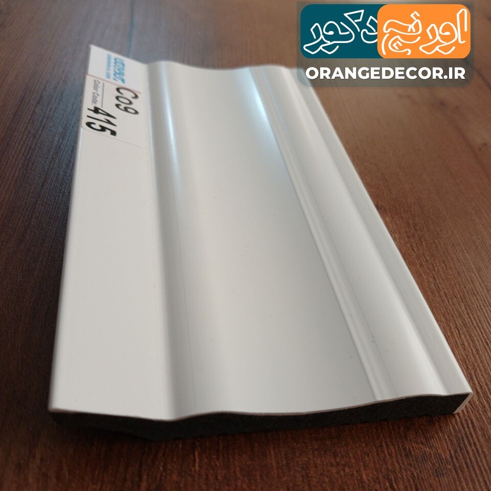  قرنیز سفید ساده 