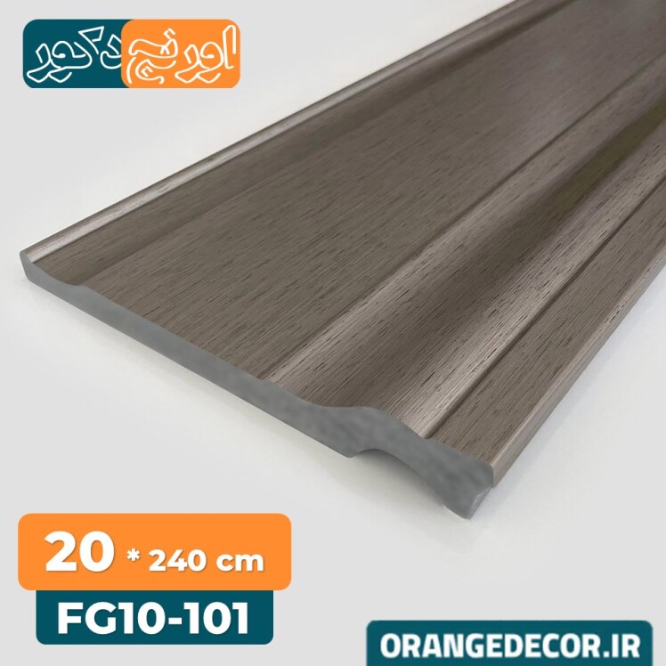 قرنیز پی وی سی طرح چوب